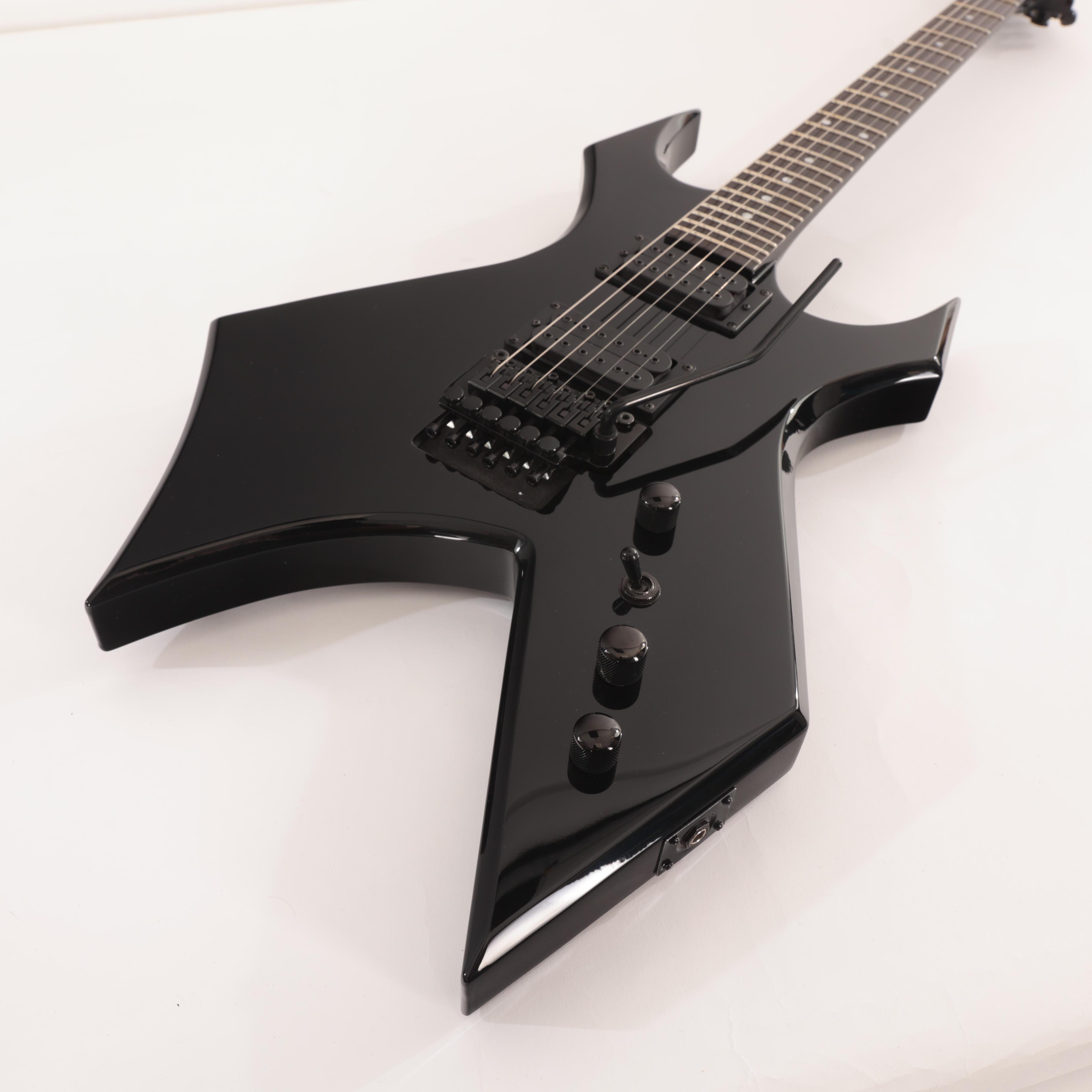 BC Rich Warlock Legacy Floyd Rose Guitar in Black - Andertons Music Co